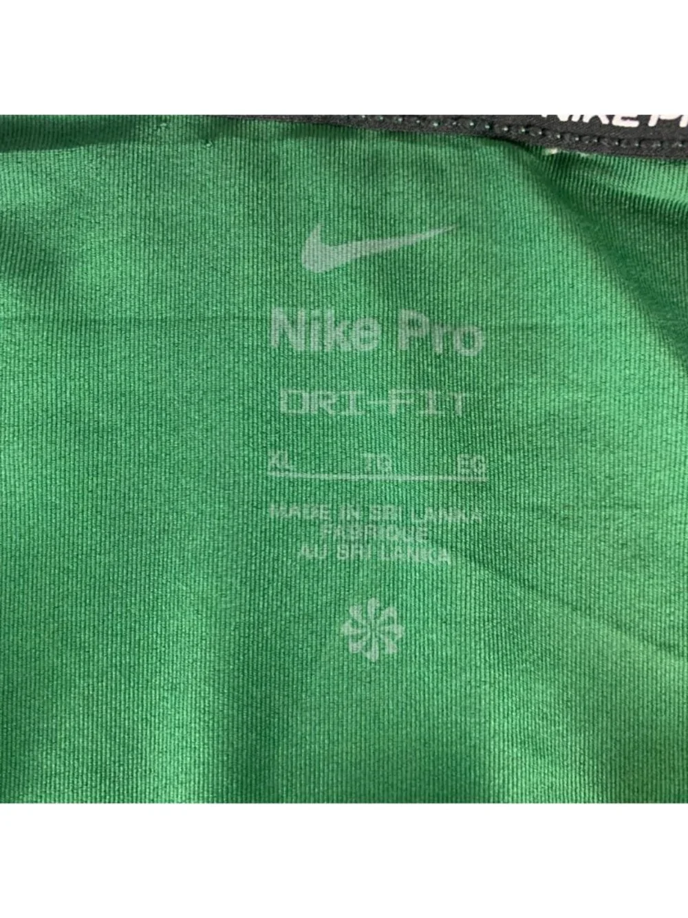 Baylor Bears NCAA Green Nike Pro Dri Fir 3/4 Sleeve Athletic Shirt Mens Large